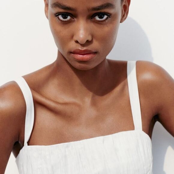 ZARA VOLUMINOUS SKIRT DRESS - Picture 13 of 14